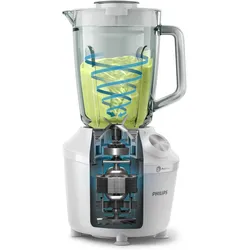 Philips Standmixer HR2291/20, Standmixer, Weiss