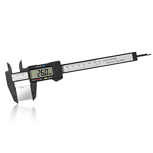 Vinabo Digitale schuifmaat met LCD-display voor binnen-, buiten-, diepte- en stapmetingen, 150 mm