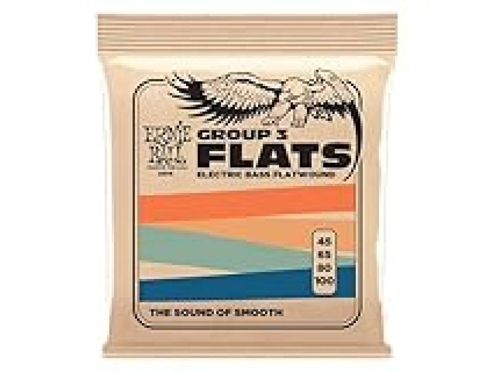 Ernie Ball Cordes à filet plat, Groupe 3, pour basse électrique, calibre 45-100
