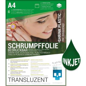 Skullpaper Schrumpffolie transluzent, A4, bedruck- & bemalbar, 10 Folien