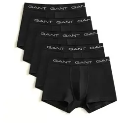 Gant 5P Basic Trunks Schwarz Baumwolle Large Herren