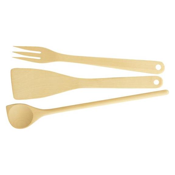 Tescoma Kochlöffel, Wender, Gabel WOODY, Set 3 St. (637418)