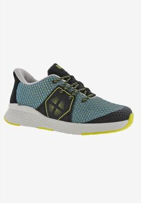Women's Blondie Slip-On Sneaker by Drew in Teal Mesh Combo (Size 11 M)