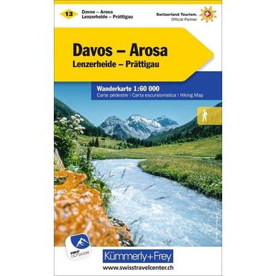 Kümmerly+Frey Wanderkarte 13 Davos, Arosa 1:60.000, Sonstige von , Kümmerly+Frey, 978-3-259-02213-9