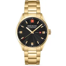 SWISS MILITARY HANOWA - ROADRUNNER MAXED  - Metallarmband - gold - black dial
