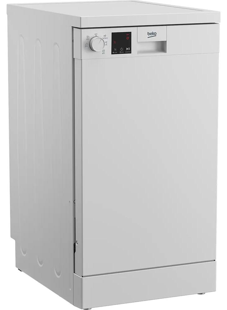 Beko DVS05024W, Freistehend, Single (45 cm breit), Weiß, Drehregler, LED, kalt, Heiß