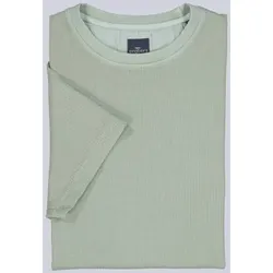engbers Herren T-Shirt strukturiert Grün regular gemustert Rundhals - XL