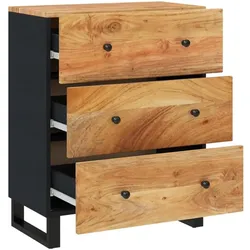vidaXL, Kommode + Sideboard, Jovanni (Akazie Massivholz (2 Stück)) (60 x 60 x 75 cm)