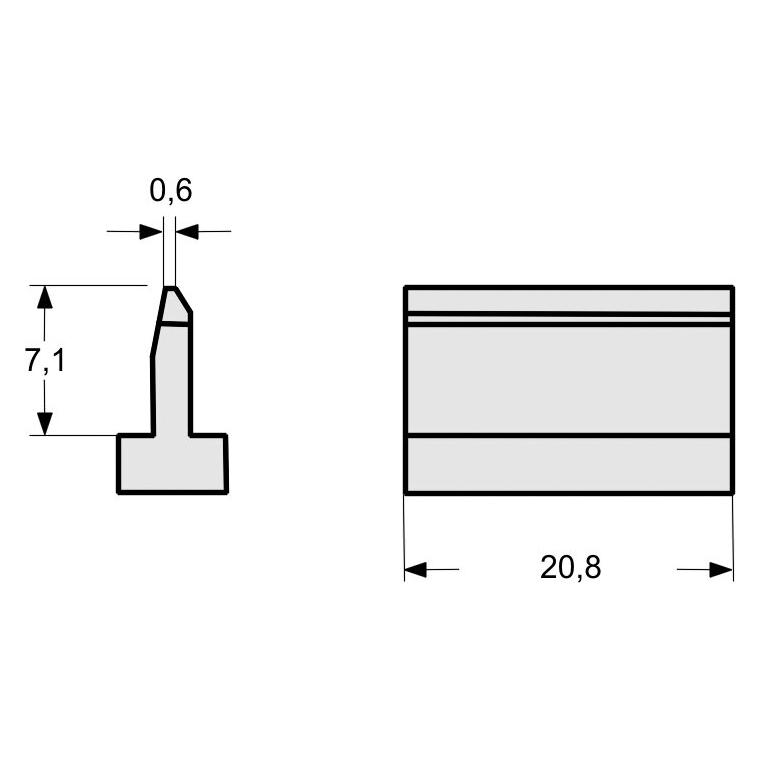 Weller Erem SMT03 Lötspitze für PAD-Reinigung, 20,8 mm (Lötspitze) (T0054450399N)