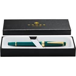 Cross, Schreibstifte, Füllfederhalter Bailey Light Grün mit goldenen Beschlägen in Geschenkbox (1x)