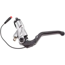 Bremsgriff Hs33E Schließer, Silber, 4-Finger Aluminium-Hebel Mit Kugelkopf, Schwarz, Higo-Schließer, No, Kabellänge 150 Mm (Ve = 1 S Tück)