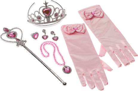 Kinder-Set "Prinzessin", rosa/silber