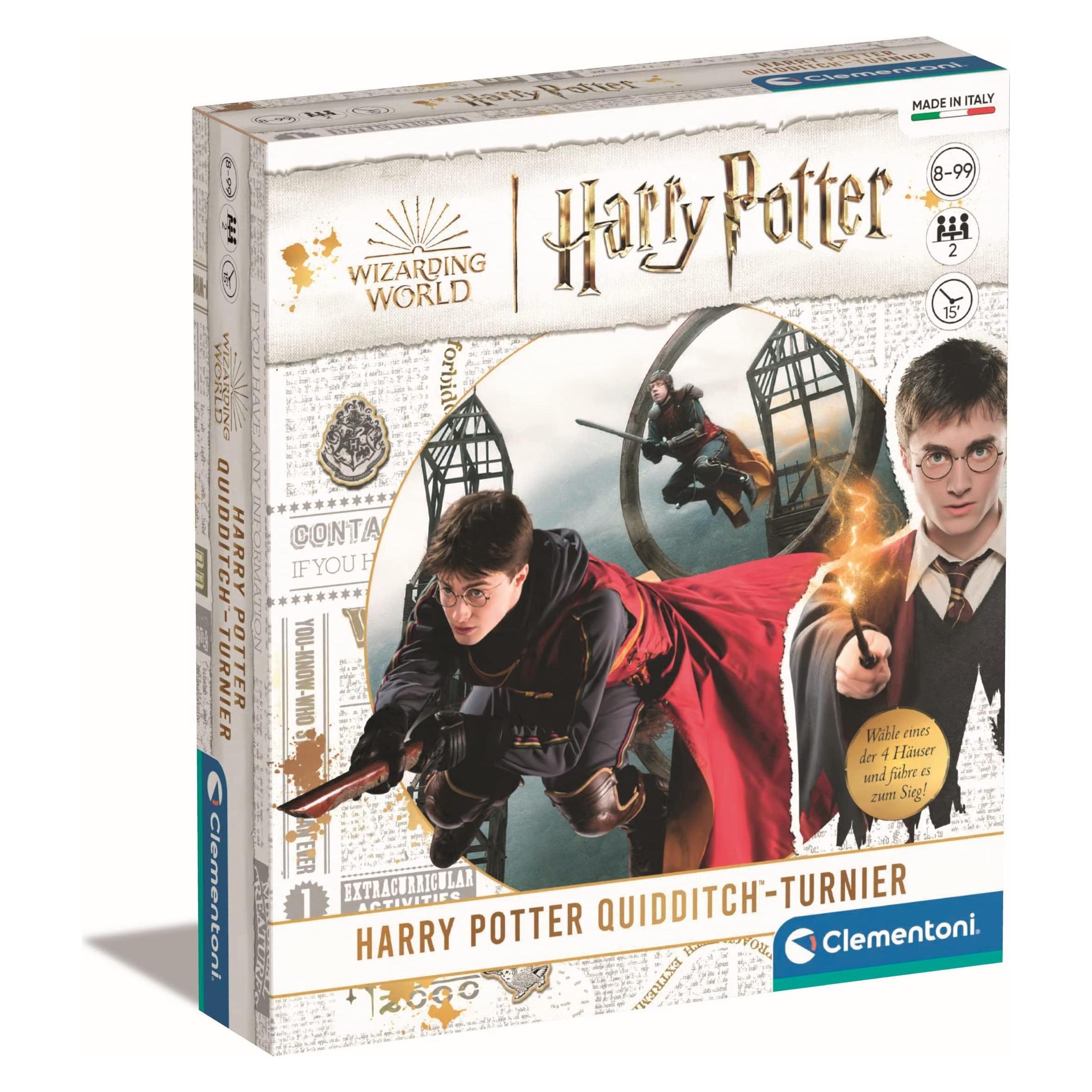 Clementoni 59307 - Harry Potter - Quidditch-Turnier, Brettspiel, für 2 Spieler, ab 7 Jahren (DE-Ausgabe) (Deutsch, 2 Spieler) (59307)