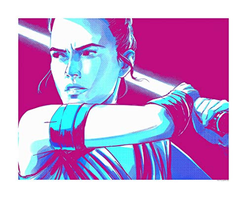 Komar Wandafbeelding Star Wars Faces Rey Kunstdruk Breedte: 50 cm, Hoogte: 40 cm