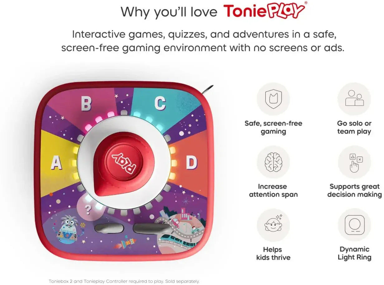 Tonies Tonieplay The Quizzles: All About Technology for Kids, Ages 6+, 500 Tech-Themed Questions, Screen-Free Fun with Toniebox 2