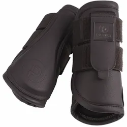 Eskadron Pferde Gamaschen Faux Leather teak brown Platinum 2024, Größe: XL