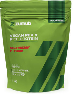 Zumub Vegan Pea & Rice Protein Strawberry 1 kg
