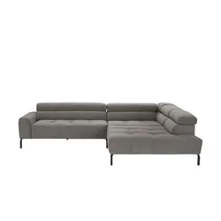 Max Schelling Ecksofa verstellbare Kopfteile MS Verve ¦ grau ¦ Maße (cm): B: 311 H: 88 T: 219.0