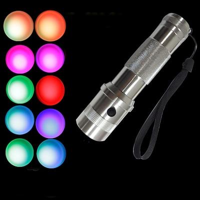 LED-Taschenlampe Notfall-Taschenlampe 10 Farben für Outdoor-Camping