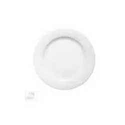 Teller Dialog flach Fahne weiß, ⌀: 25 cm 6 Stück.