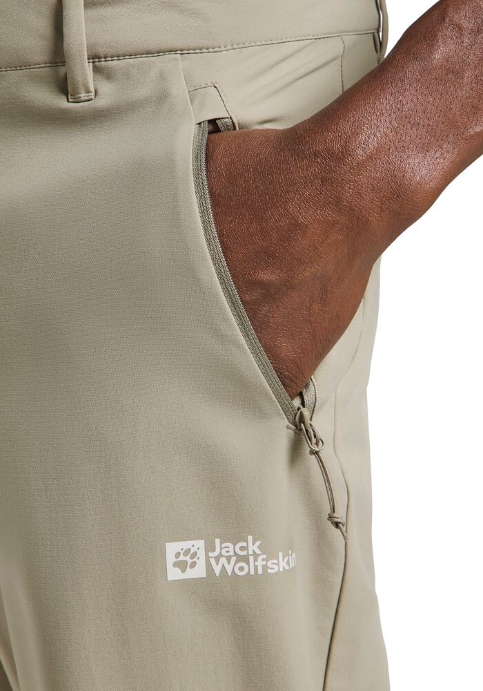 Trekkinghose JACK WOLFSKIN "PICO TRAIL PANTS M", Herren, Gr. 48, Normalgrößen, beige (stone), Obermaterial: 100% Polyester. Futter: 100% Polyester, Hosen Trekkinghose, Trekkinghose, strapazierfähig, atmungsaktiv und winddicht