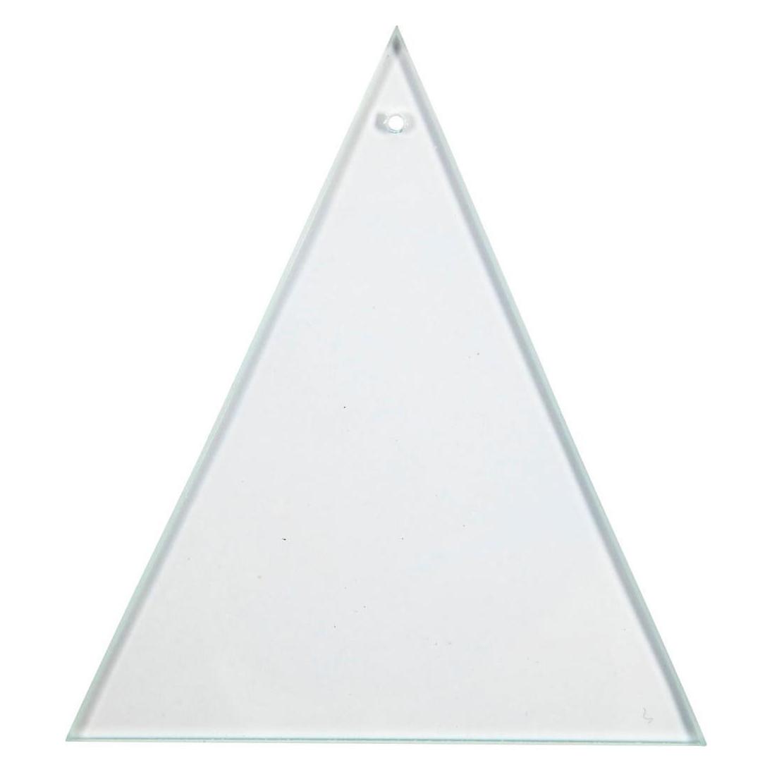 Creativ Company Glasplatte Dreieck mit Loch 8x9cm, 10Stk. (55803)