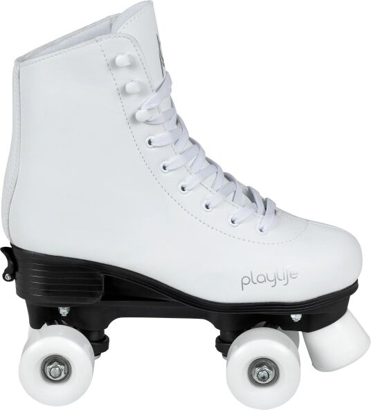 Kids Roller Skates Playlife Classic White (White - 3-6)  - White - Size: 3-6 UK