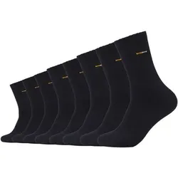 CAMANO Herren Socken Online Tennis cotton Socks 8p, Größe 47-50 in Schwarz Schwarz