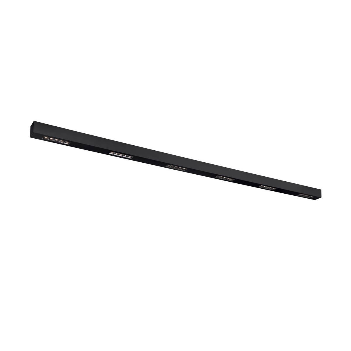 SLV Plafondlamp Q-Line 200cm zwart 3000K