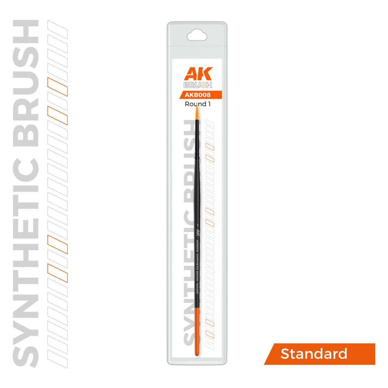 AK Interactive Ak Synthetic Brush - Round 1 (AKB008)