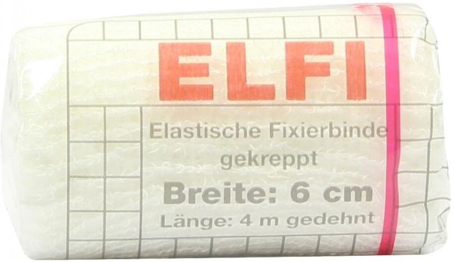 Dracoelfi elastisch Fixierbinde 6 cmx4 m gekrep.cello 1stk