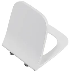 VitrA Shift WC-Sitz 191-003R419 mit Absenkautomatik, Schnellverschluss, Scharnier Edelstahl, abnehmbar, weiß hochglanz