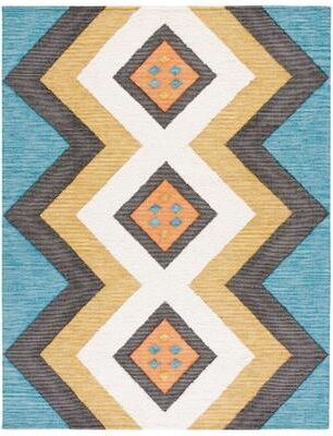 SAFAVIEH Handmade Kenya Siya Boho Tribal Diamond Wool Rug