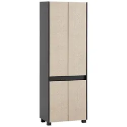 Hochschrank Sander Anthrazit/Beige