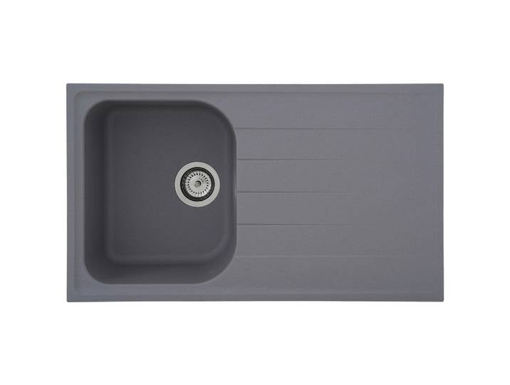 Respekta Spüle Orlando, Grau, Stein, 86x20.9x50 cm, Küchen, Küchenausstattung, Küchenspülen, Granitspüle