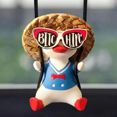 Inspire Essentials Cute Swing Duck Car Hanging Ornament Rearview Mirror Decor 8