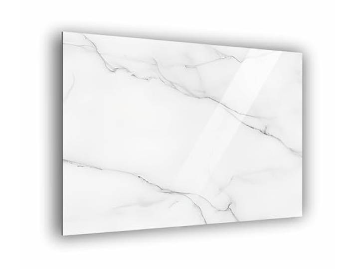 Küchen Spritzschutz Marmor Weiß in verschiedene Größen Küchenrückwand Aluverbund Fliesenschutz Paneele Küchenfliesen Fliesenspiegel Rückwand Art.Nr.8 (Aluverbund 100x70cm)
