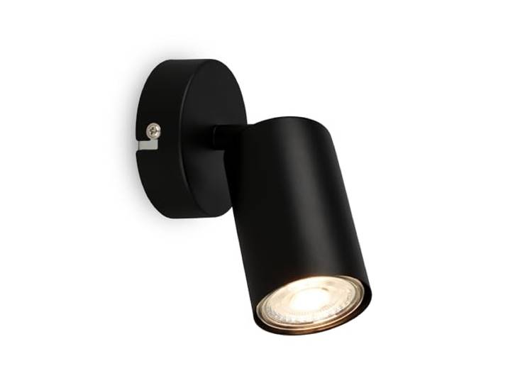 Briloner - Applique réglable pour l'intérieur\, douille GU10\, max. 9 W\, lampe de lecture\, lampe de salon et couloir\, lampe murale\, spot de cuisine\, applique murale\, noir