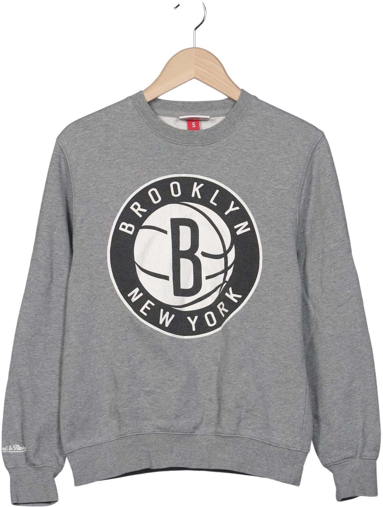 Mitchell Ness Herren Sweater, Grau, Gr. S, Baumwolle / Synthetik / Elasthan - Second Hand