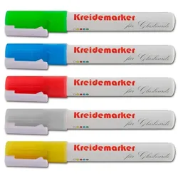 KARAT Kreidemarker - Tafelschreiber mit Rundspitze - Wasserlöslich / Gemischt