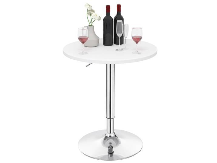 Table de bar ronde pivotante WOLTU en MDF, hauteur réglable, table de bistrot pour café, cuisine, salon