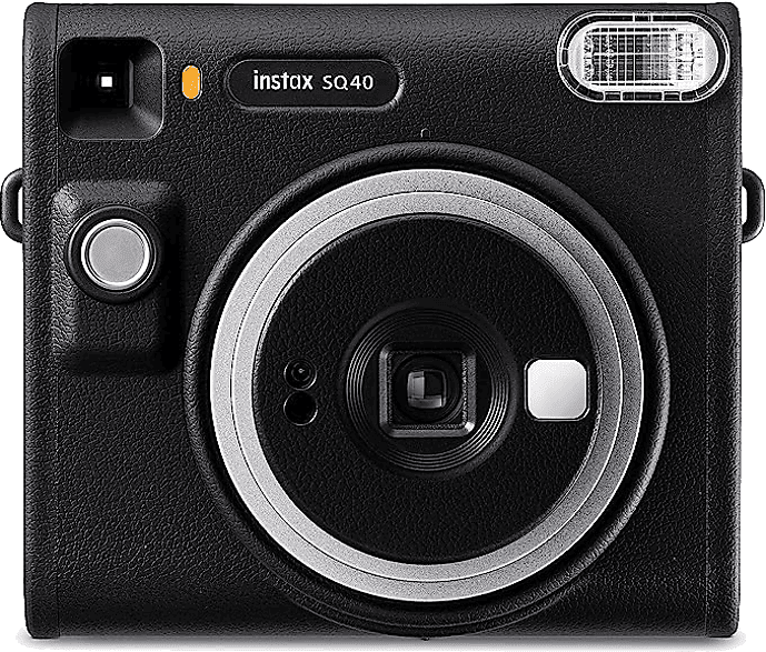 Cámara instantánea - Fujifilm Instax SQ40, Flash integrado, Exposición automática, Lente y espejo selfie, Negro