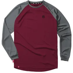 Loose Riders, Velotrikot, Ess. L/S Trikot (S), Rot, Grau, S