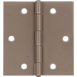 Scharnier DURAVIS® 60 x 60 x 1 mm, quadratisch, Material: Stahl, blau verzinkt, Oberfläche: perlbeige RAL 1035, mit Edelstahlstift