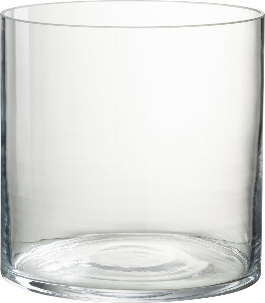 J-Line Windlicht Rond - Transparant Glas - Small