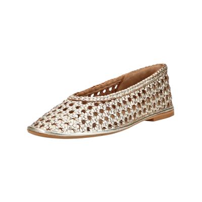 Ballerina GIOSEPPO "GIOSEPPO Ballerinas Leder", Damen, Gr. 36, gold, Leder, Schuhe Ballerina