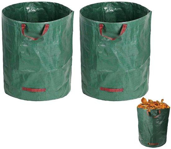 Unyqoos 2-delige set inklapbare tuinafvalzakken, 272 liter per zak, waterdicht polypropyleen
