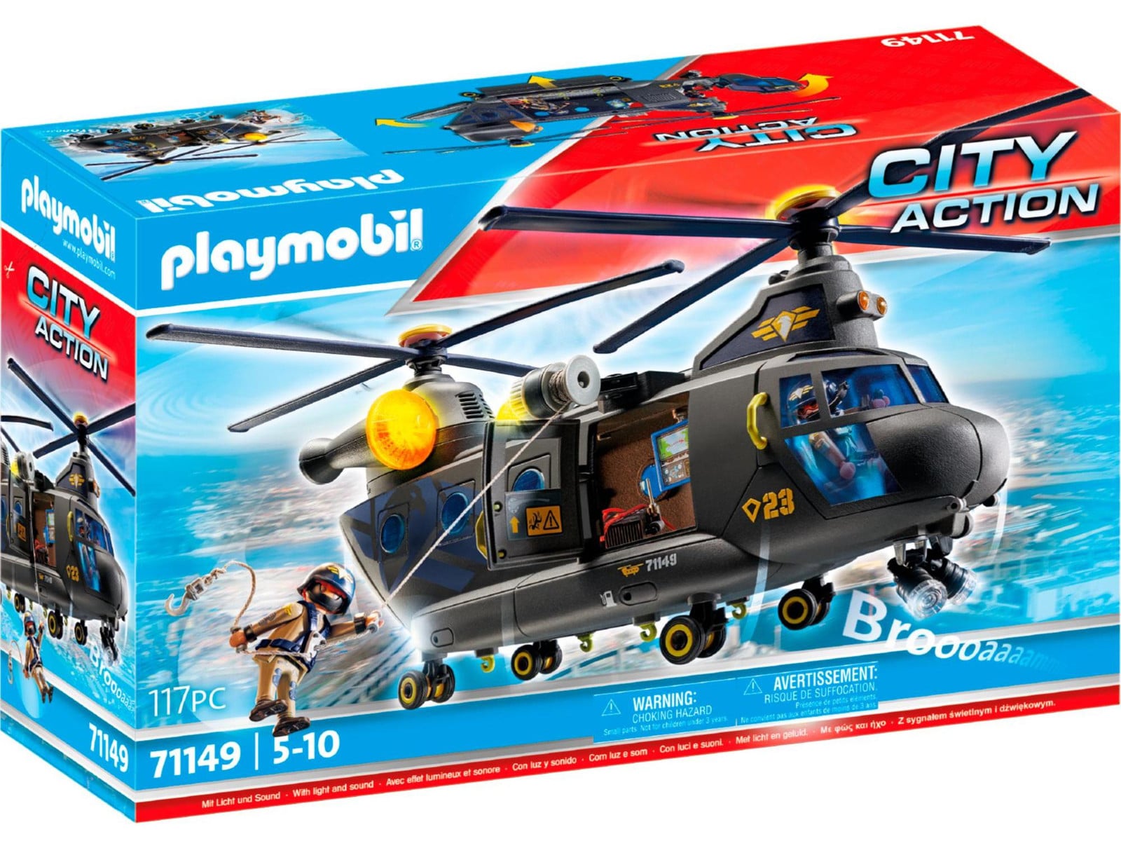 Playmobil City Action 71149 SWAT-reddingshelikopter