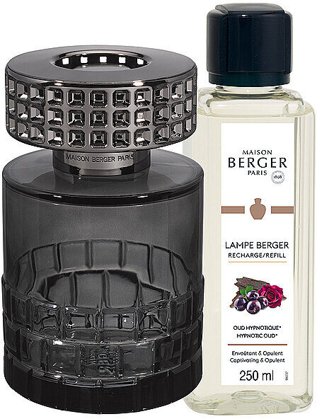 MAISON BERGER PARIS Lampe Berger Falcon-Set 250ml CELEBRATION NOIR Oud Hypnotique schwarz B