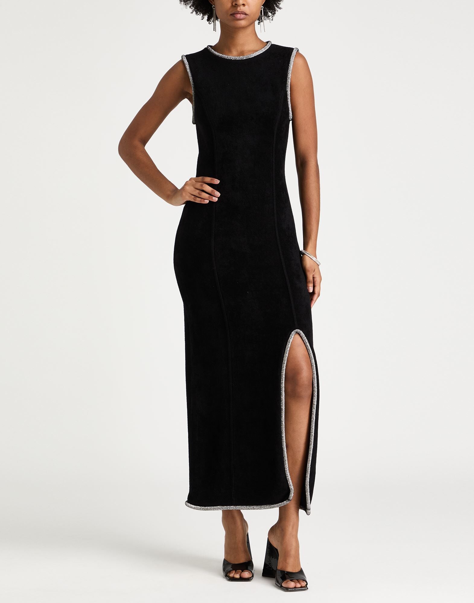 Sandro Vestido largo Mujer Negro 34,36,38,40,42 Mujer